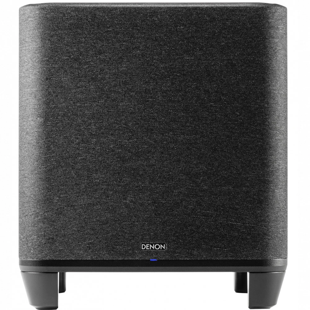 DENON Беспроводной сабвуфер HOME ЧЕРНЫЙ Беспроводной сабвуфер со встроенной технологией HEOS, можно комбинировать с саундбаром Denon Home и беспроводной акустикой Denon Home, 8-дюймовый НЧ-динамик,