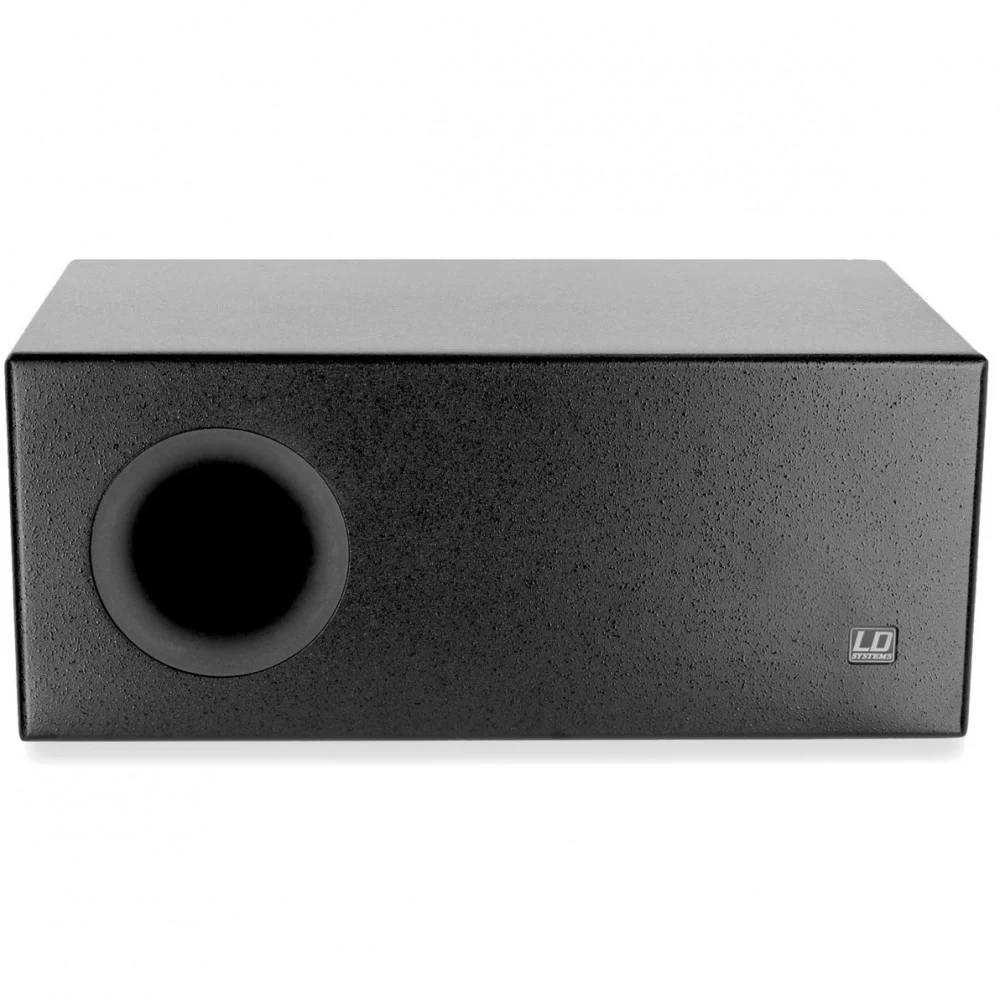 LD SYSTEMS Громкоговоритель активный сабвуфер LDSUB88A ЧЕРНЫЙ, Активный сабвуфер, два динамика по 8". Мощность RMS 150 Вт, звуковое давление 115 Дб, диапазон частот 40-120 Гц, переключение фазы на 1