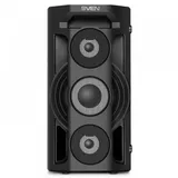 SVEN PS-680 2.0 Мобильные колонки чёрные (2x32.5W, mini Jack, USB, Bluetooth, FM, micro SD, LED-дисплей, ПДУ, 2 x 4400 мA, LED подсветка)