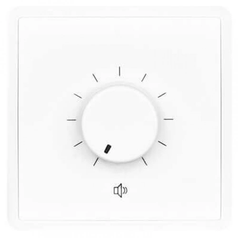 AUDAC Регулятор громкости VC3062/W, Регулятор громкости, максимальная нагрузка 60 Вт, 80X80 мм, белый цвет. Гарантия - 12 месяцев
