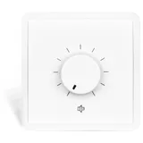 AUDAC Регулятор громкости VC3102/W Регулятор громкости, максимальная нагрузка 100 Вт, 80X80 мм, белый цвет. Гарантия - 12 месяцев