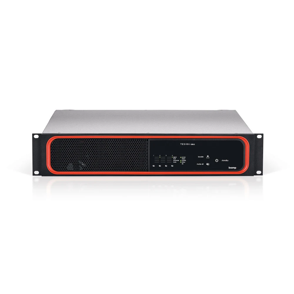 Усилитель Biamp [TesiraXEL1200.2] 4-канальный, цифровой сетевой: 2400 (2 банка по 1200)Вт (4Ом/8Ом/100В). 2хRJ45 (Control/AVB). Euroblock(Logic I/O). Вх.:4хEuroblock. Вых.:4хEuroblock. Настройка ПО