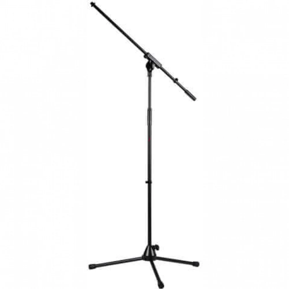 CAYMON Стойка для микрофона CST320/B, Стойка для микрофона, регулируемая по высоте от 1000 до 1760 мм. Адаптеры резьбы от 5/8 " и 3/8". Зажим для крепления кабеля. Черные складные стальные ножки с п