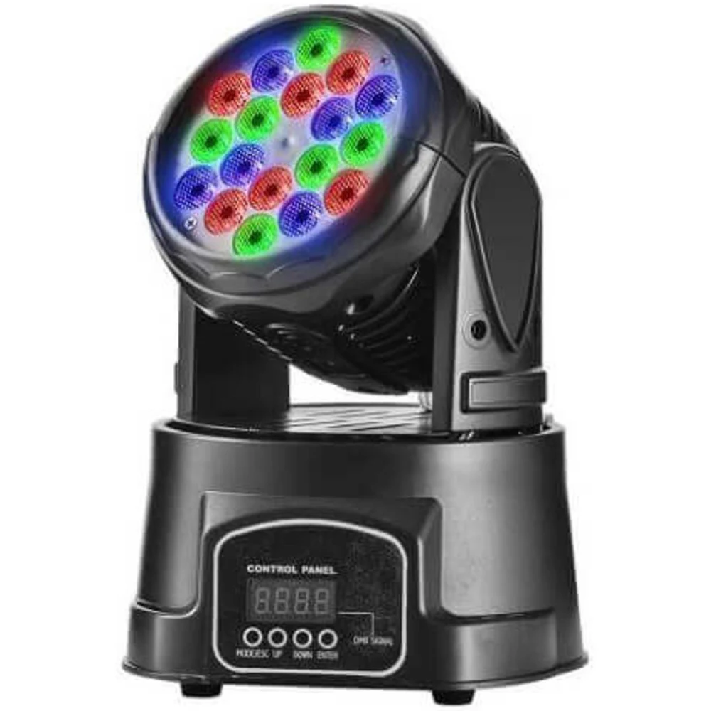 Galaktika Световой прибор ST-1803M, Динамический световой прибор - LED Beam: 3W LED 18 PCS RGBW, Ресурс работы источников света 60 000 часов. Угол луча 25 градусов. Каналы DMX: 7/12, режим звуковой