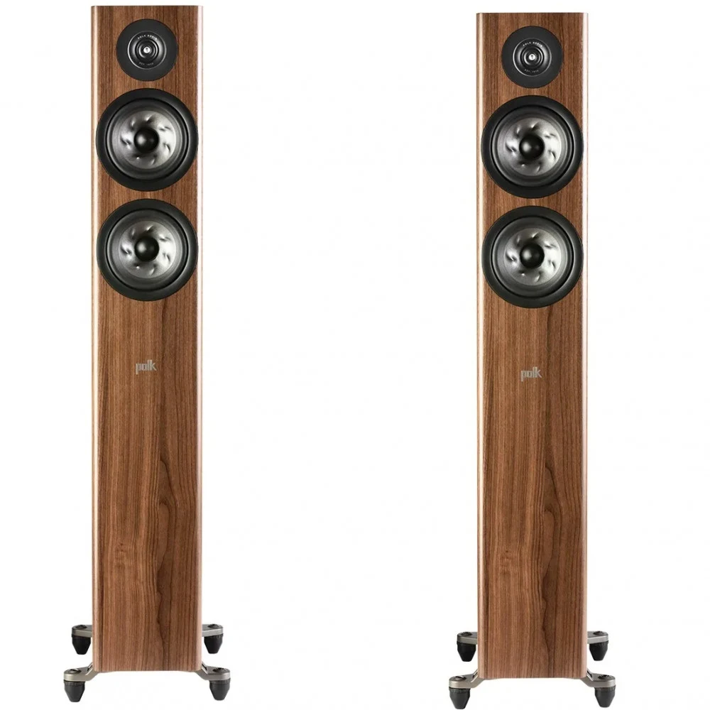 POLK AUDIO Акустическая система Reserve R500 КОРИЧНЕВЫЙ (Пара) Напольная АС, динамиков - 3, полос - 2, чувствительность 87 дБ, импеданс 4 Ом, макс мощность усилителя 200 Вт (на канал, мин. — 25 Вт),