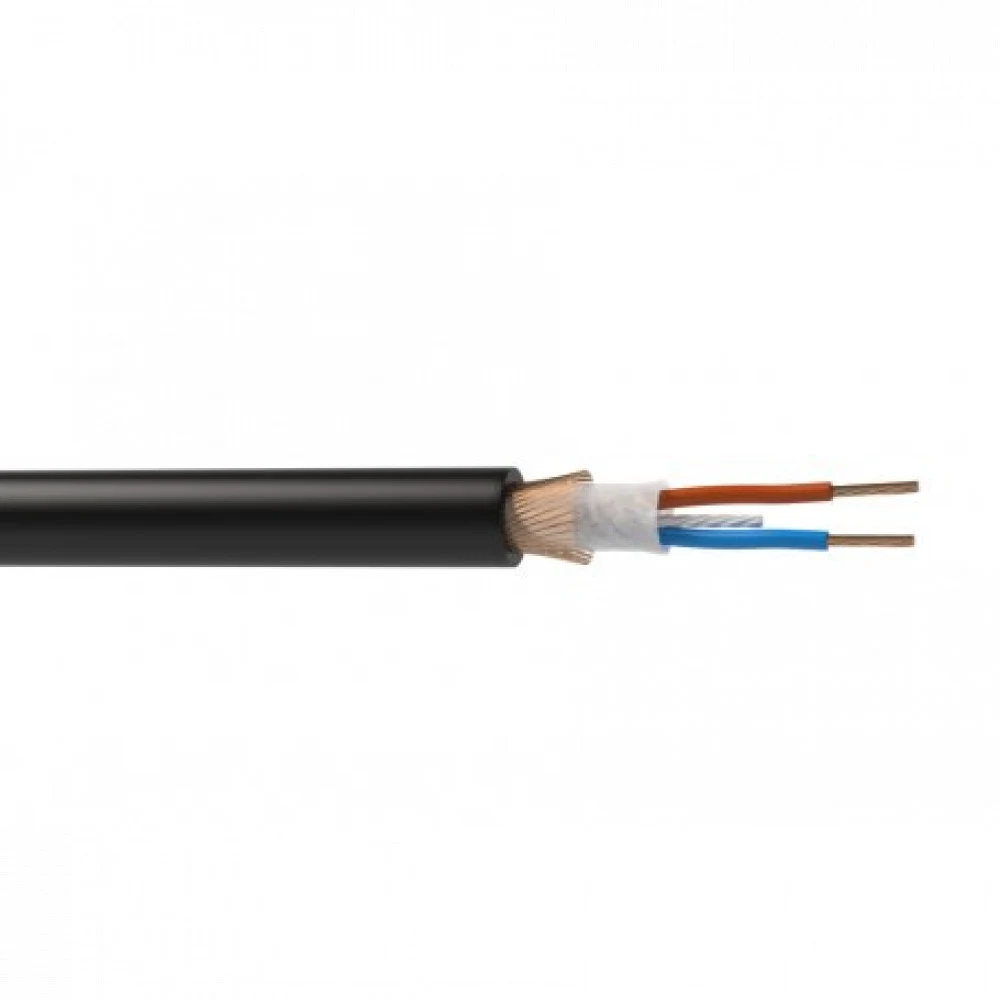 Кабель балансный микрофонный Wize [WMC24200FP] 200 м, 24 AWG, 0.22 мм2, диаметр 6.0 мм, экран, медь 28 x 0.1 мм, бухта