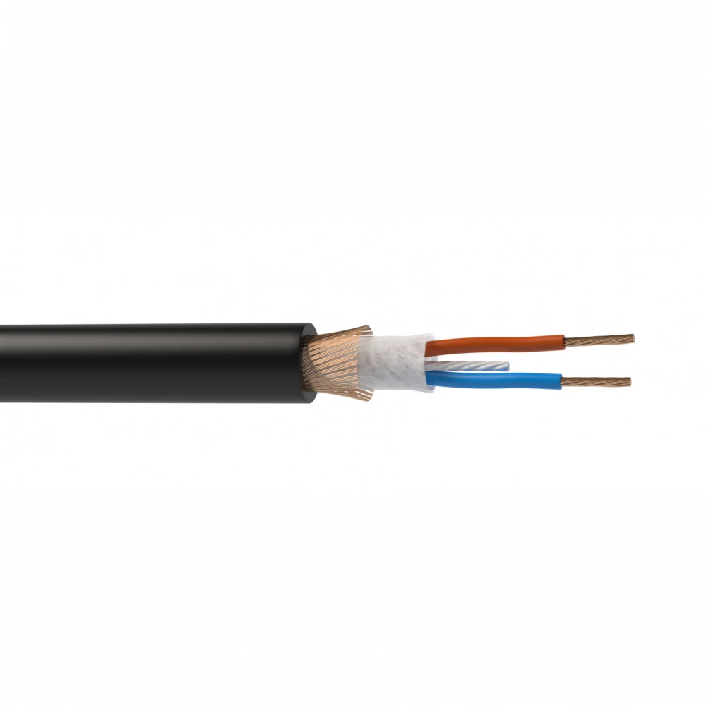 WMX24100FP - Кабель цифровой Wize WMX24100FP 100 м, 24 AWG DMX-AES, 0.23 мм2, диаметр 12мм, экран, медь 20 x 0.12мм, черный, бухта