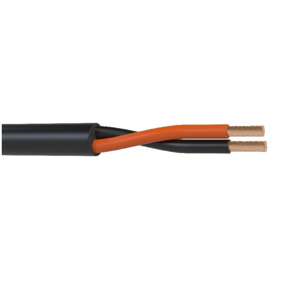 WSC13100CCA - Кабель акустический Wize WSC13100CCA 100 м, 13 AWG ССА, 2.5 мм2, диаметр 9.8мм, омедненный алюминий, 49 x 0.25 мм, черный, бухта