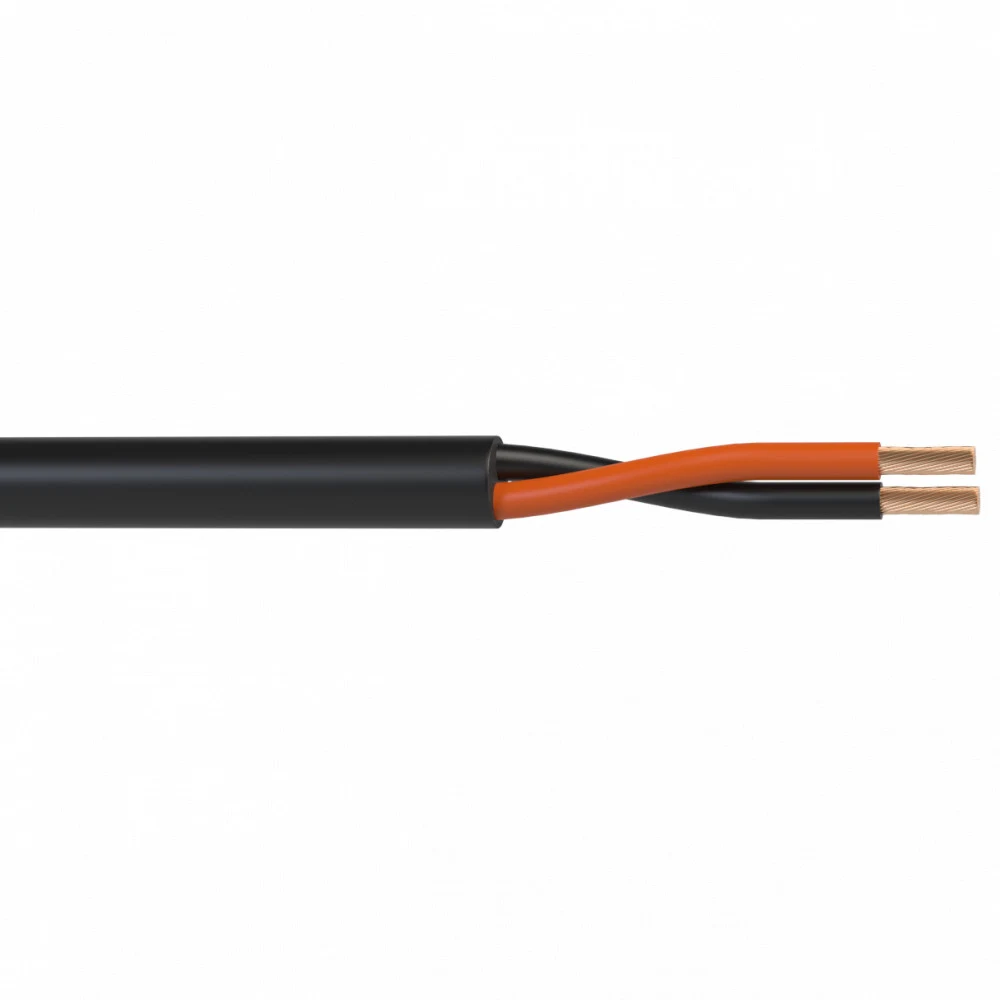 WSC14200FL - Кабель акустический Wize WSC14200FL 200 м, 14 AWG FRNC/LSZH, 2.5 мм2, диаметр 8мм, медь 48 x 0,25 мм, черный, бухта