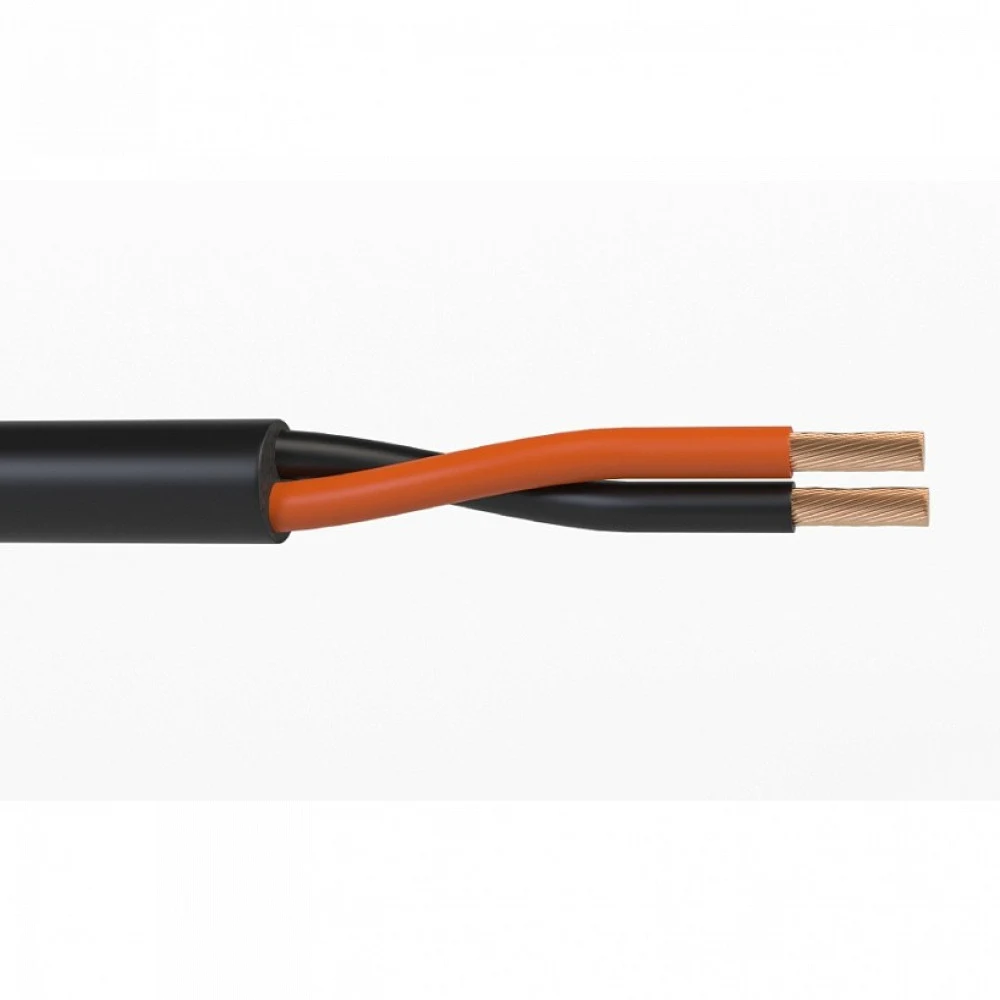 WSC16100FL - Кабель акустический Wize WSC16100FL 100 м, 16 AWG FRNC/LSZH, 1.5 мм2, диаметр 7мм, медь 28 x 0,25 мм, черный, бухта