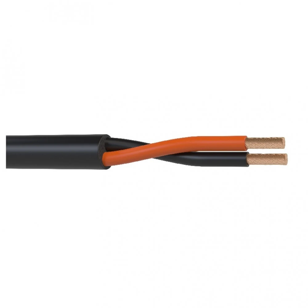 WSC16100HF - Кабель акустический Wize WSC16100HF 100 м, 16 AWG HighFlex, 1.5 мм2, диаметр 7.7мм, медь 84 x 0,15 мм, черный, бухта