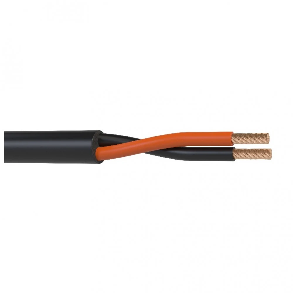 WSC1650HF - Кабель акустический Wize WSC1650HF 50 м, 16 AWG HighFlex, 1.5 мм2, диаметр 7.7мм, медь 84 x 0,15 мм, черный, бухта