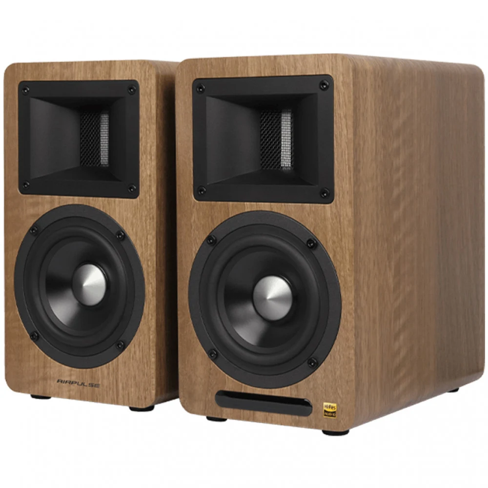Колонки, Edifier, A80, 2.0, Bluetooth 5.0, 2x50 Вт, AUX, PC, USB, 20Гц - 80Гц, Регулятор басов на корпусе, Пульт ДУ, MDF, Коричневый