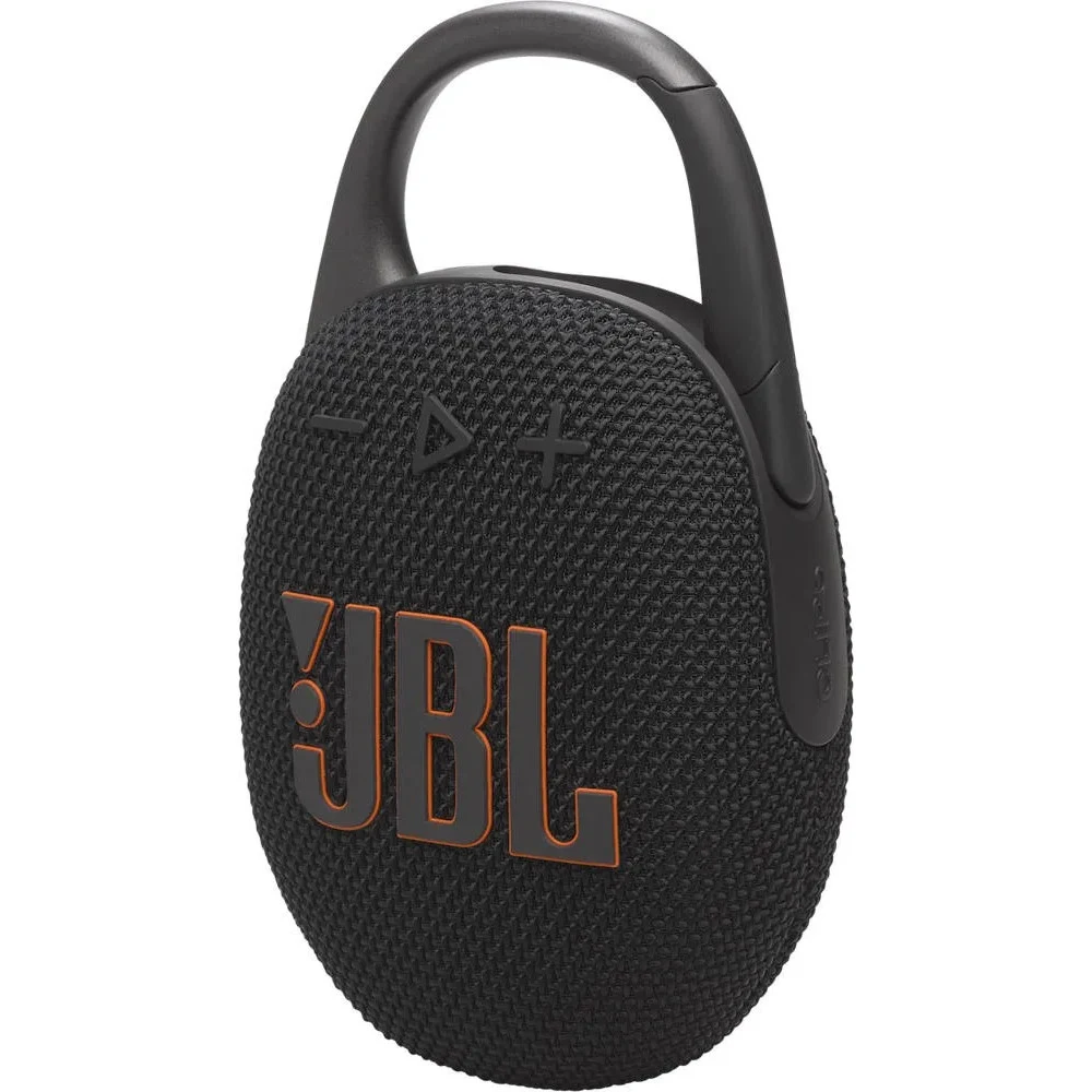 JBL CLIP 5 черная Портативная акустическая система (7 W, Bluetooth, IP67, 1400 мАч, JBLCLIP5BLK)