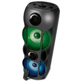 SVEN PS-720 2.0 Мобильные колонки чёрные (2x40W, mini Jack, USB, Bluetooth, FM, micro SD, LED-дисплей, ПДУ, USB Type-C, 2 x 4400 мA, LED подсветка)