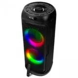 SVEN PS-770 2.0 Мобильные колонки чёрные (2x50W, mini Jack, USB, Bluetooth, FM, micro SD, NFC, LED-дисплей, ПДУ, 4400 мA, LED подсветка)