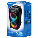 Колонки Sven PS-800 (2.0) - Black, 100ВТ(2х40) RMS, 45Hz-22kHz, microSD, USB, BT, FM