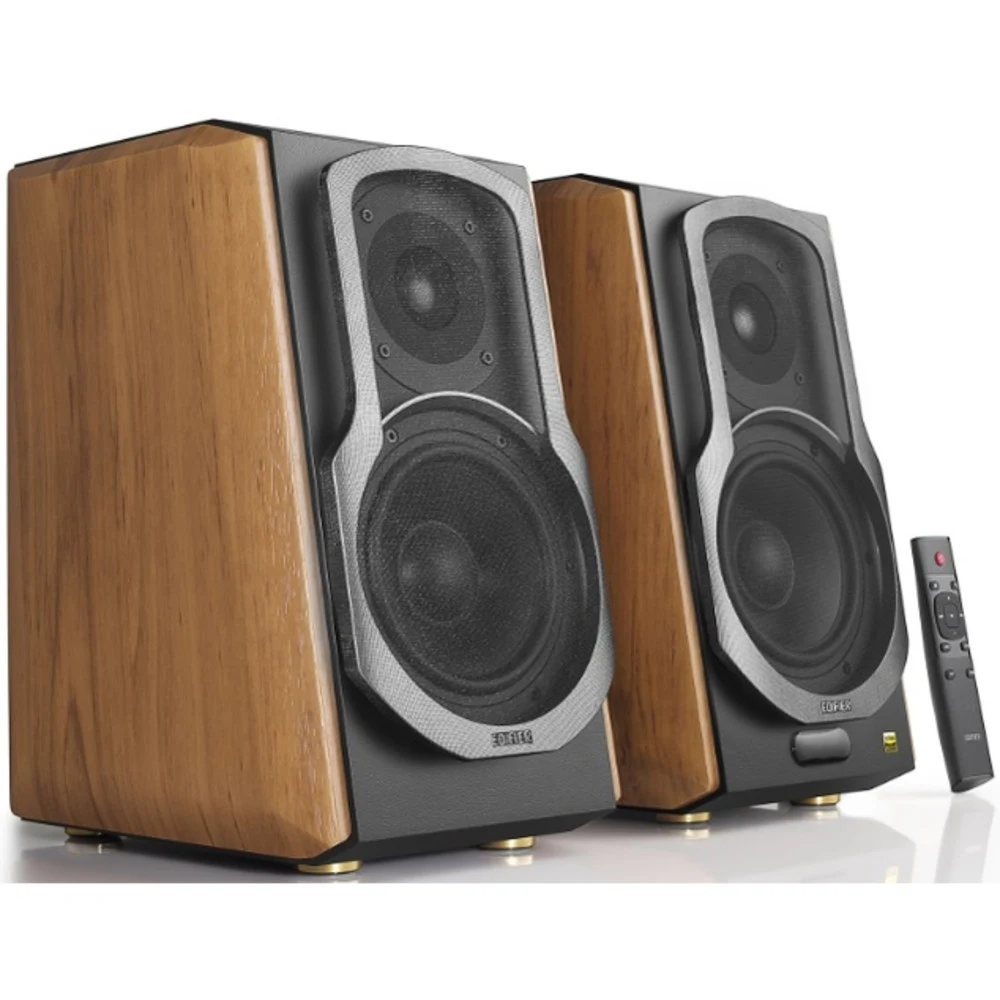 Колонки, Edifier, S1000MKII, 2.0, RMS 150W+75W*2, Bluetooth, PC, AUX, Беспроводной пульт, Дерево, Коричневый