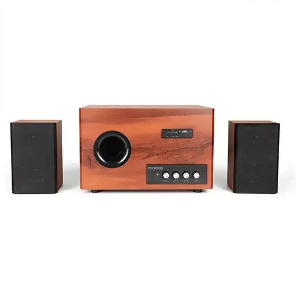 Акустическая система, Microlab, M890BT, 2.1, 64Вт (5W*2 + 12W*2 + 30W), Выход 2RCA, FM радио, SD, USB, Bluetooth 5.3, Черный