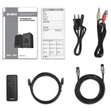SVEN MC-30, чёрный, акустическая система 2.0, мощность 2x45Вт (RMS), FM-тюнер, USB/microSD, дисплей