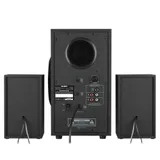 SVEN MS-2070 2.1 Колонки чёрные (2 x 15W, 1 х 30W, Bluetooth, USB flash, SD card, LED-дисплей, FM-радио, ПДУ, подсветка)