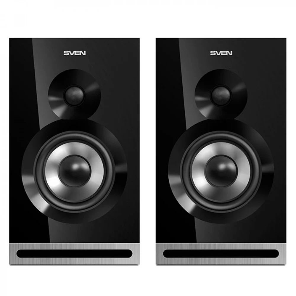 Колонки Sven SPS-625 (2.0), Black, 40Вт (2х20) RMS, 40Hz-22kHz, 2xLine-In, Line-Out