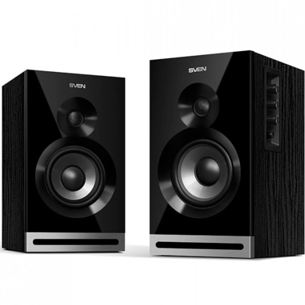 SVEN SPS-705, чёрный, акустическая система 2.0, мощность 2x20 Вт(RMS), щелевой фазоинвертор, Bluetooth