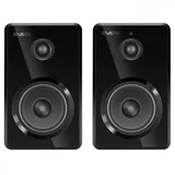 SVEN SPS-730 2.0 Колонки чёрные (2x25Вт , экокожа, USB/SD, пульт ДУ, Bluetooth)