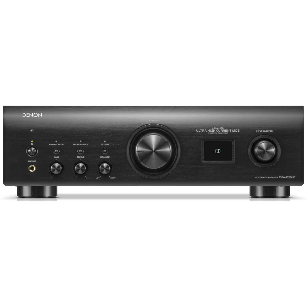 DENON Усилитель PMA-1700NE СЕРЕБРО Интегральный стерео-усилитель, 2х140Вт (4 Ом) (2x70Вт (8 Ом)), Вход USB-B: асинхронный режим до 384 кГц/32 бит PCM и 11,2 МГц DSD, 2 оптических, 1 коаксиальный циф