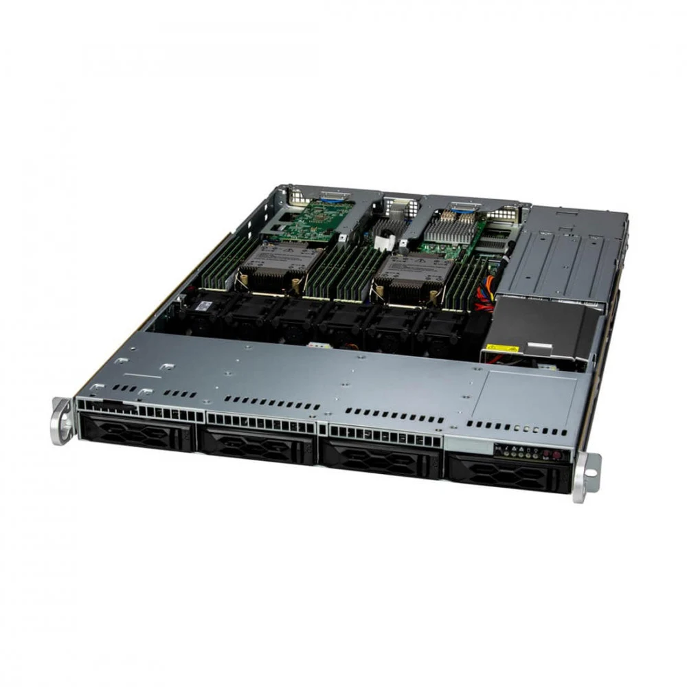 Суперсервер (промышленный компьютер), Supermicro, SYS-611C-TN4R 1255, Xeon Gold 6530 32C/64T 2.1Ghz, 1x32GB DDR5-5600 ECC RDIMM, 1x480GB NVMe PCIe 4.0 SSD M.2, 2x860W
