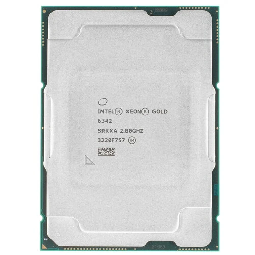 Процессор серверный Dell Xeon Gold 6342 2.8G, 24C/48T, 11.2GT/s, 36M Cache, Turbo, HT (230W) DDR4-3200 clean pulled (аналог CD8068904657701) [338-CBXQ]