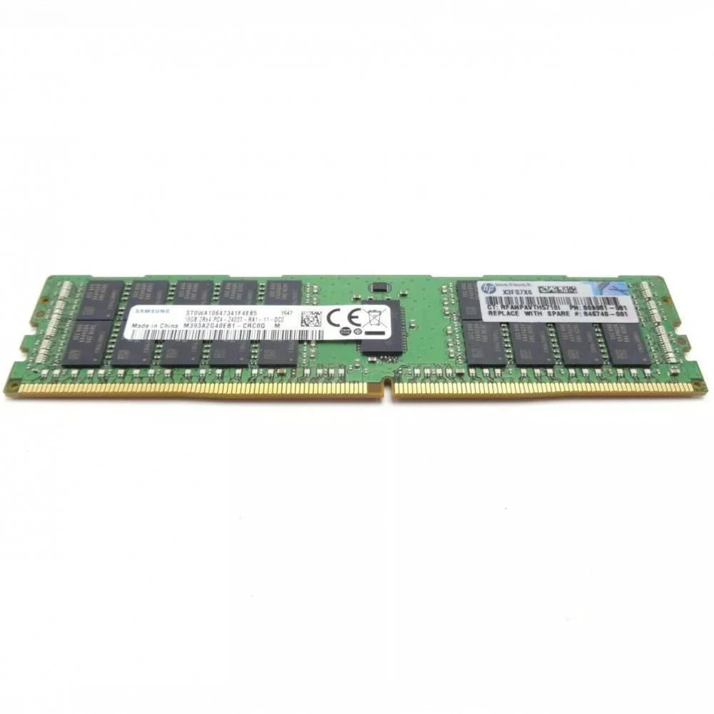 HPE 16GB (1x16GB) Dual Rank x4 DDR4-2400 CAS-17-17-17 Registered Memory Kit for only E5-2600v4 Gen9 (836220-B21 / 846740-001)