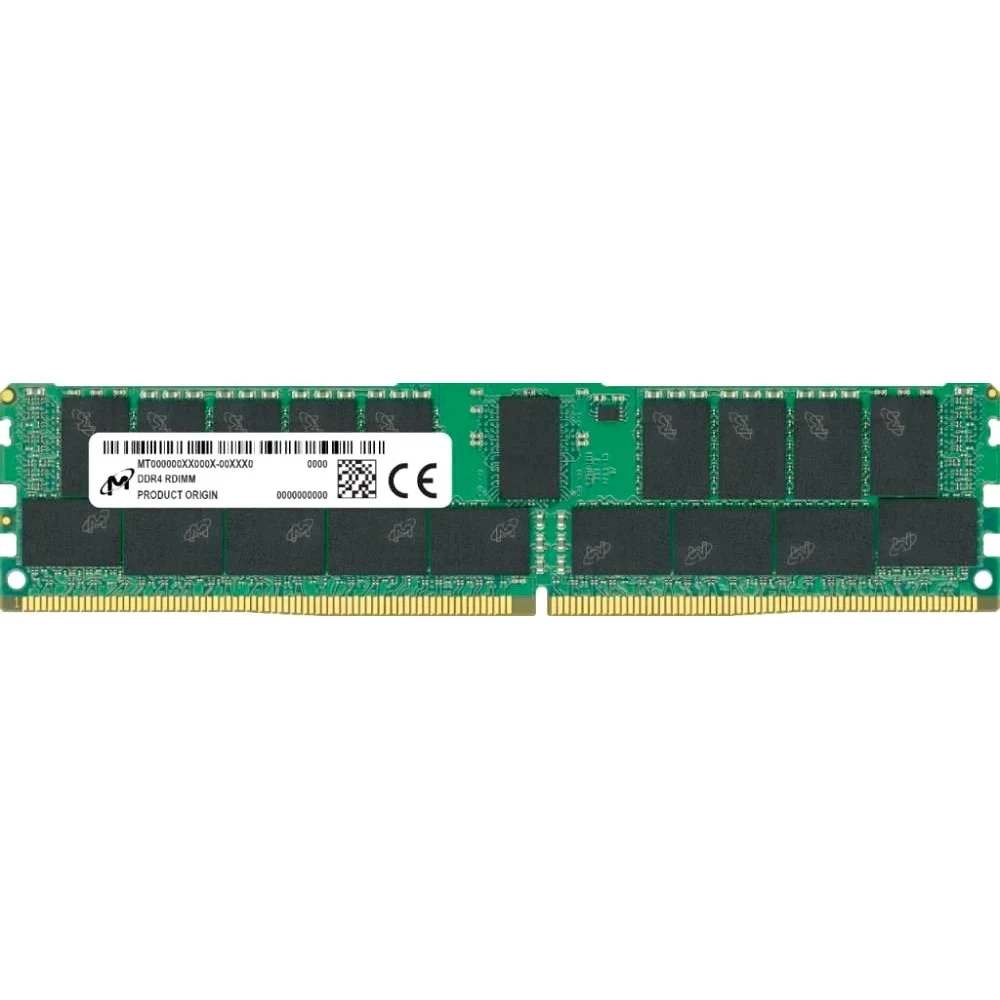 Оперативная память Micron DDR4 RDIMM 32GB 2Rx4 3200 MHz ECC Registered MTA36ASF4G72PZ-3G2 (Analog Crucial CT32G4RFD432A), 1 year, OEM