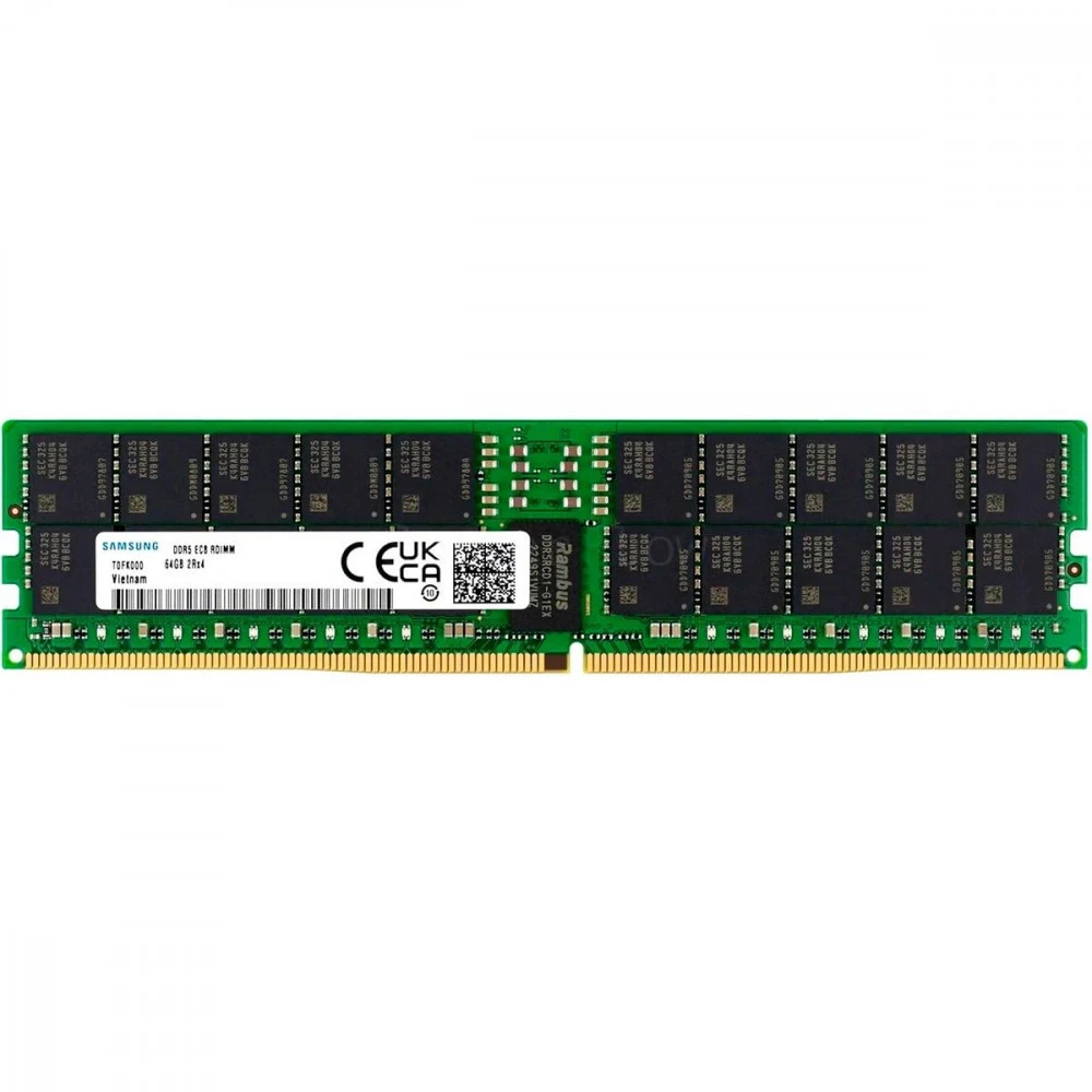 64GB Samsung DDR5 RDIMM 6400MHz 51200MBps CL52 1.1V 288-pin ECC