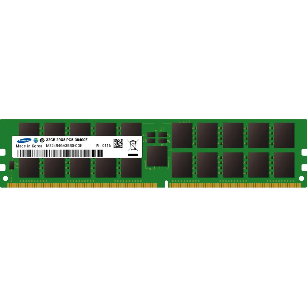 Samsung DDR5 32GB ECC UDIMM 4800 Mbps (2Rx8) 1.1V (M324R4GA3BB0-CQK), 1 year, OEM
