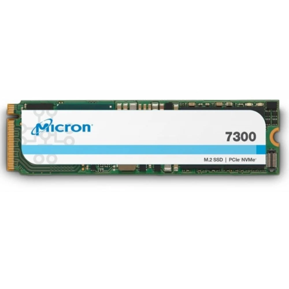 MICRON 7300 PRO 480GB Enterprise SSD, M.2 2280, PCIe Gen3 x4, Read/Write: 1300 / 400 MB/s, Random Read/Write IOPS 50K/15K