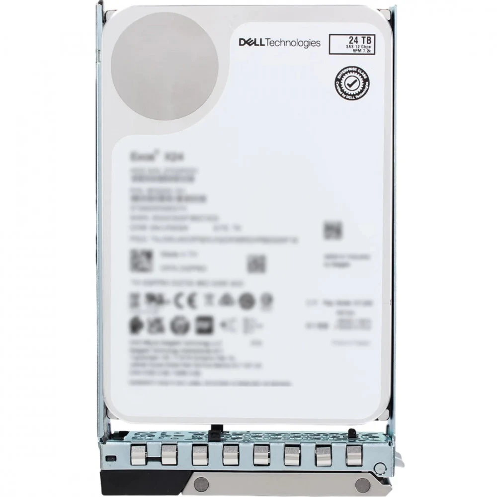 Жесткий диск DELL 24TB HDD SAS 12Gbps 7.2K 512e 3.5in Hot-Plug, AG Drive for ME5