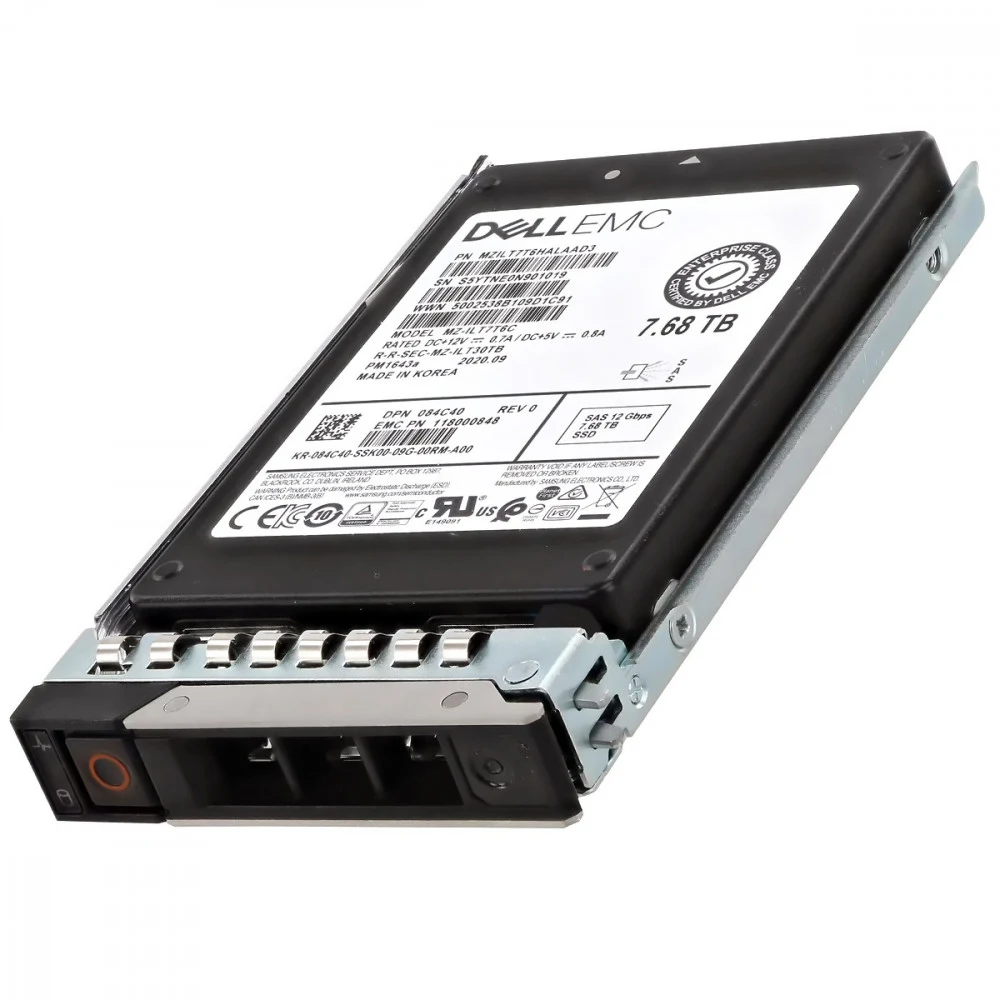 Модуль памяти 7.68TB SSD SAS Read Intensive 24Gbps, 512e, 2,5" AG Drive, 1 DWPD, ME5xxx / ME4xx