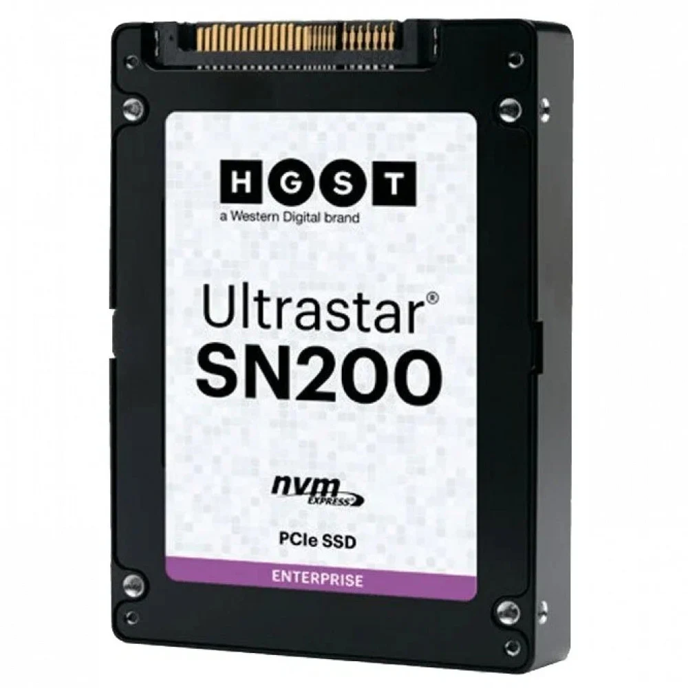 SSD U.2 Enterprise NVMe 6.4TB HGST Ultrastar SN200 PCIe 3.0 x4 3350/2160 MB/s 835K/210K IOPS 3DWPD NEW