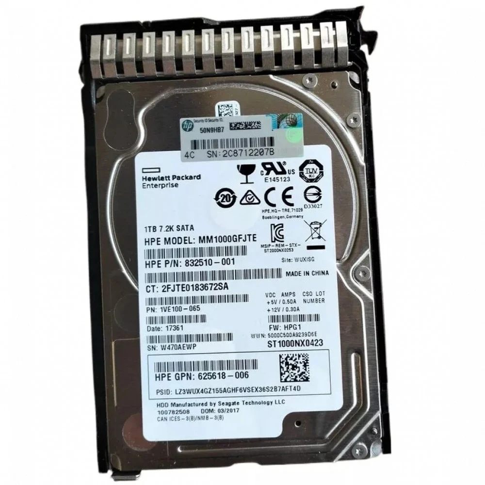 Жесткий диск HP 1TB 7.2K 2.5 SATA SC [655710-B21], 655710-B21 656108-001 MM1000GBKAL 614829-003 627632-B21 632080-B21 627801-001 625618-006 633252-001 671471-001 613200-001 603788-001 676521-005 815