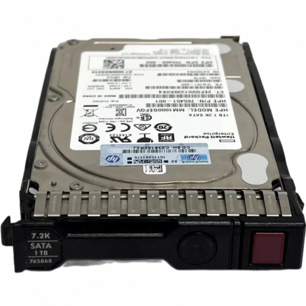 Жесткий диск HP 1TB SATA 6G MIDLINE 7.2K SFF (2.5IN) SC [765453-B21], 765453-B21 765868-001 765453-S21