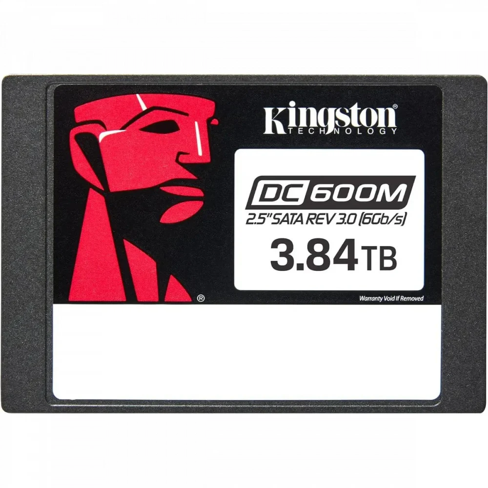 Твердотельный накопитель Kingston Enterprise SSD 3,84TB DC600M 2.5" SATA 3 R560/W530MB/s 3D TLC MTBF 2M 94 000/59 000 IOPS 7008TBW (Mixed-Use) 3 years