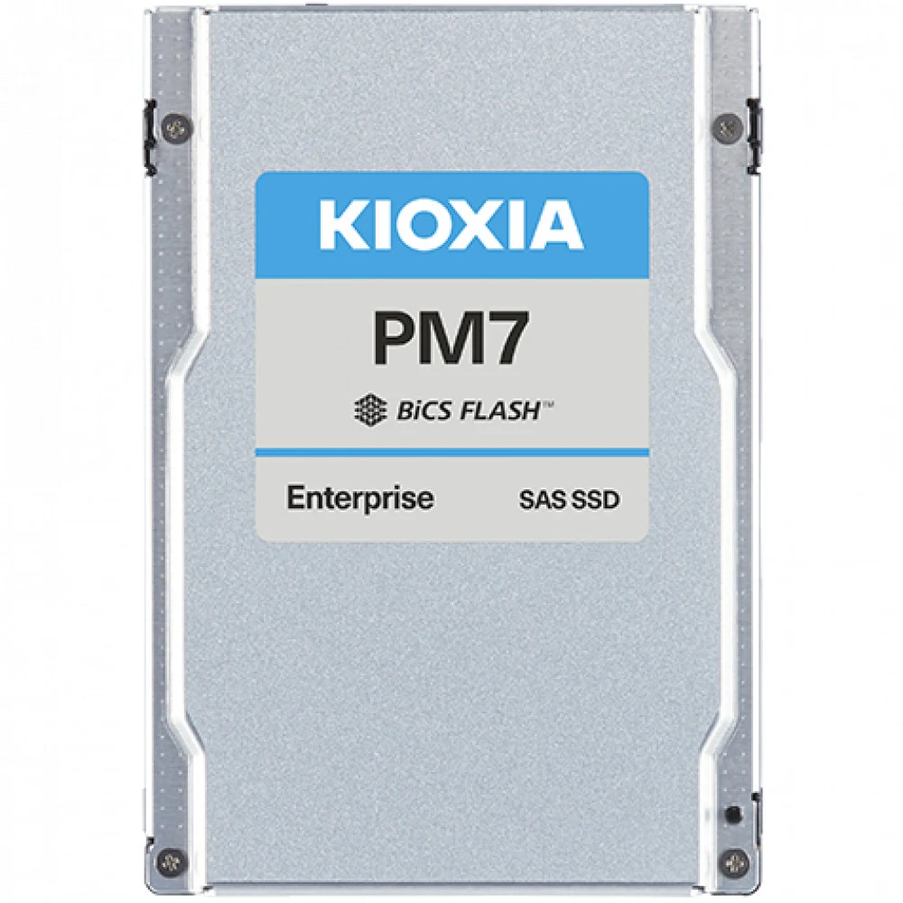 SSD накопитель KIOXIA Enterprise SSD 2,5"(SFF), PM7-R, 1920GB (1.92TB), SAS 24G (SAS-4, 22,5Gbit/s), R4200/W3400MB/s, IOPS(R4K) 720K/155K, MTTF 2,5M, 1DWPD/5Y (Read Intensive), TLC, 15mm (replace KP
