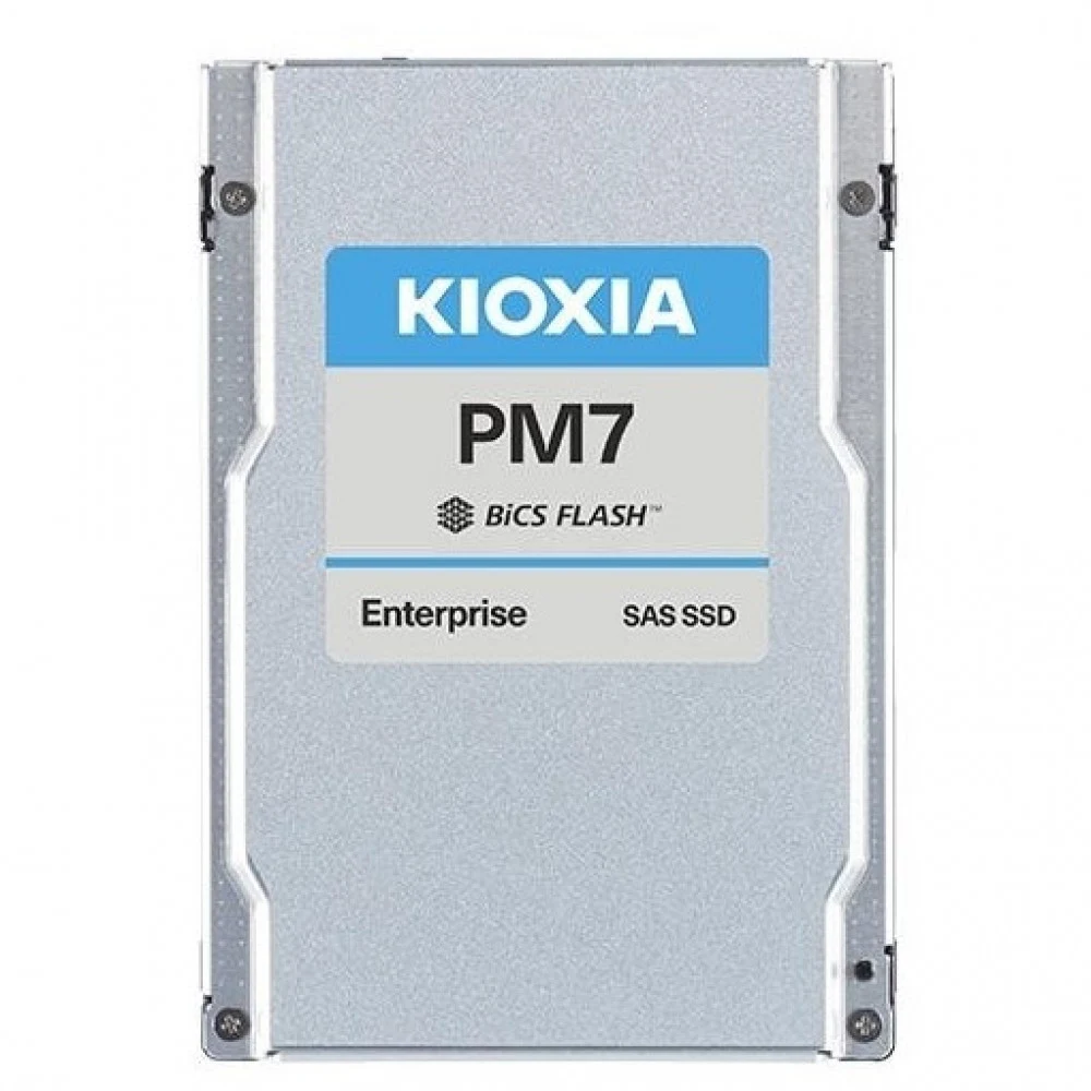 SSD накопитель KIOXIA Enterprise SSD 2,5"(SFF), PM7-V, 3200GB (3.2TB), SAS 24G (SAS-4, 22,5Gbit/s), R4200/W3650MB/s, IOPS(R4K) 720K/340K, MTTF 2,5M, 3DWPD/5Y (Mixed Use), TLC, 15mm (replace KPM61VUG