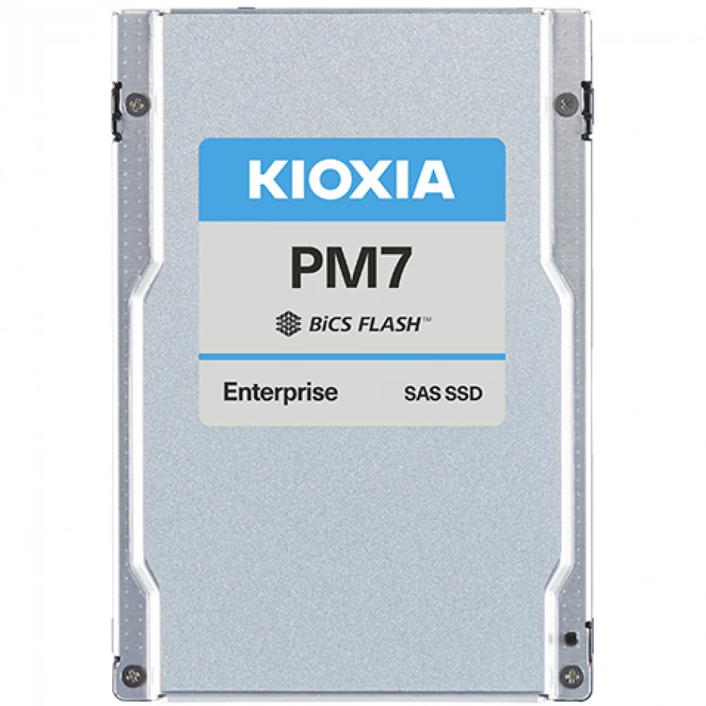 SSD накопитель KIOXIA Enterprise SSD 2,5"(SFF), PM7-R, 3840GB (3.84TB), SAS 24G (SAS-4, 22,5Gbit/s), R4200/W3650MB/s, IOPS(R4K) 720K/155K, MTTF 2,5M, 1DWPD/5Y (Read Intensive), TLC, 15mm (replace KP