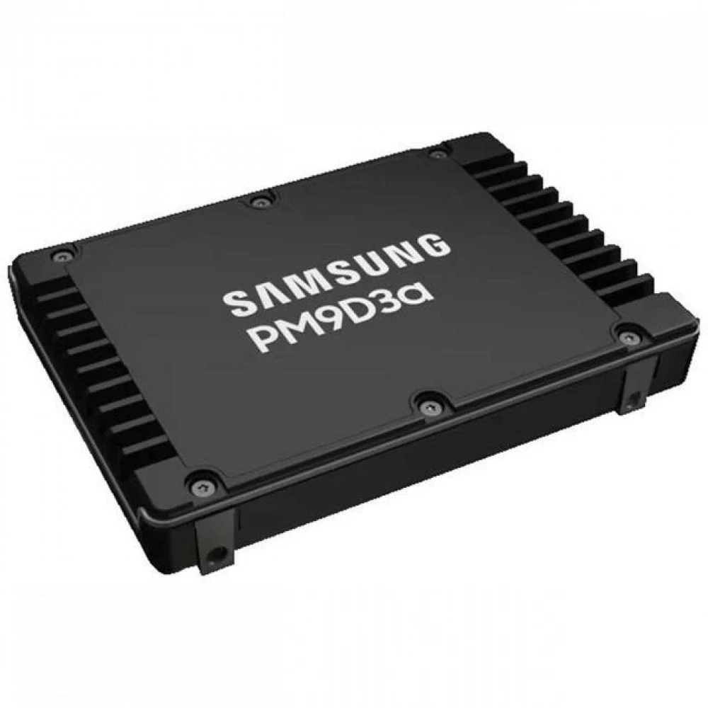 Твердотельный накопитель Samsung Enterprise SSD, 2.5"(SFF/U.2) 15mm, PM9D3a, 1920GB (1.92TB), PCIe5.0 1x4 NVMe 2.0, R12000/W3500Mb/s IOPS(R4K) 1700K/150K, MTBF 2.5M, 1DWPD/5Y TBW 3504TB, OEM, (repla