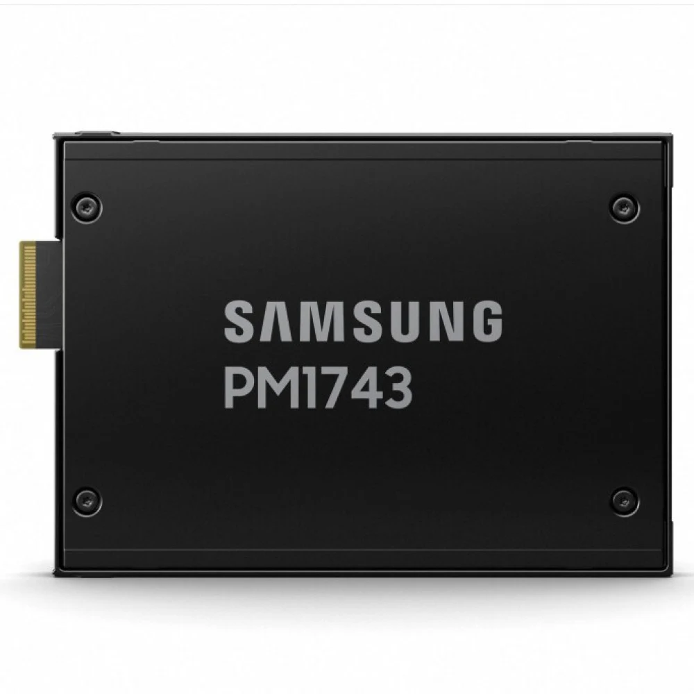 Твердотельный накопитель/ Samsung SSD PM1743, 1920GB, U.3(2.5" 15mm), NVMe, PCIe 5.0 x4 R/W 14000/3000MB/s, IOPs 2 000 000/150 000, TBW 3504, DWPD 1 (12 мес.)