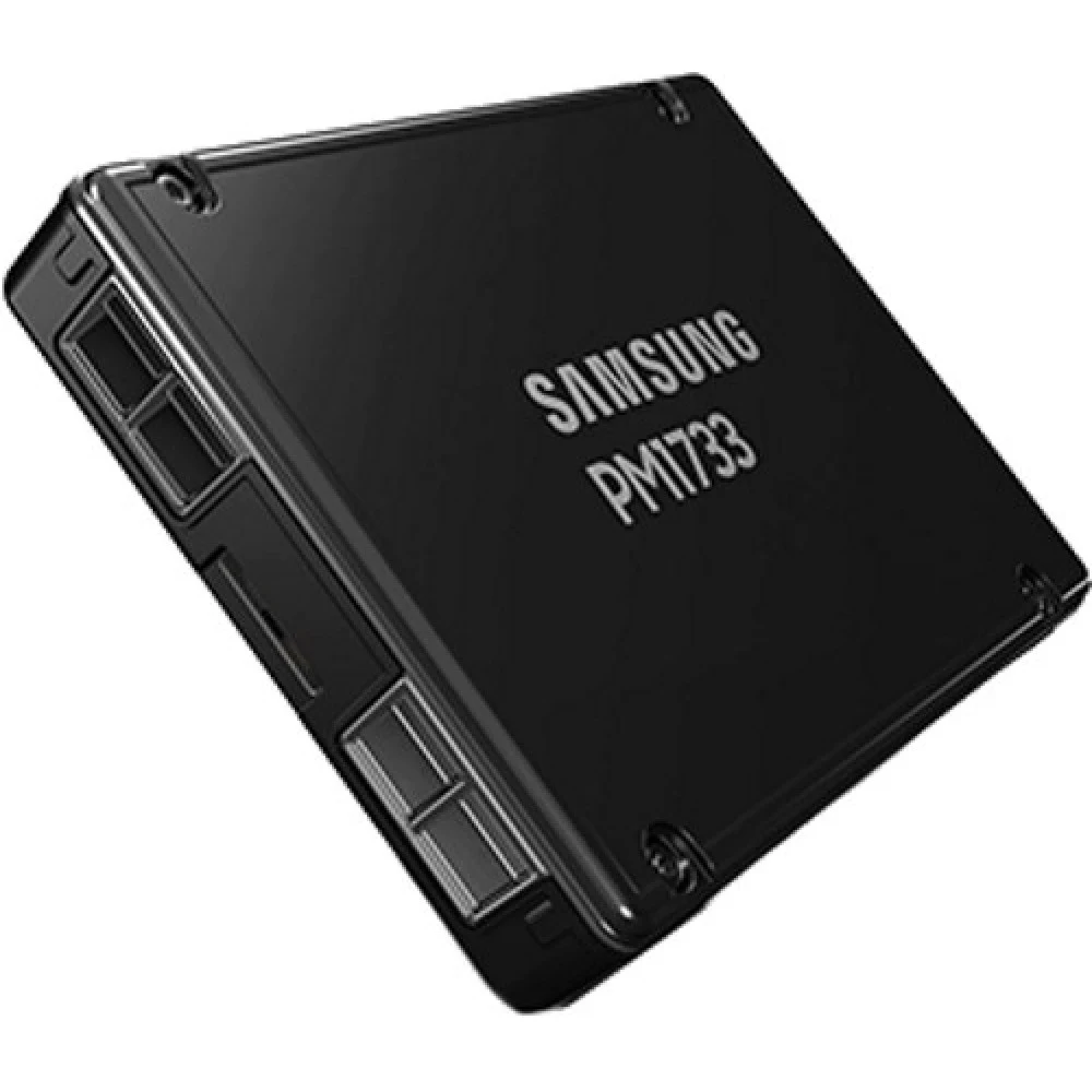 Твердотельный накопитель/ Samsung SSD PM1733, 3840GB, U.2(2.5" 15mm), NVMe, PCIe 4.0 x4/dual port x2, V-NAND, R/W 7000/3800MB/s, IOPs 1 500 000/135 000, TBW 7008, DWPD 1 (12 мес.) updated controller