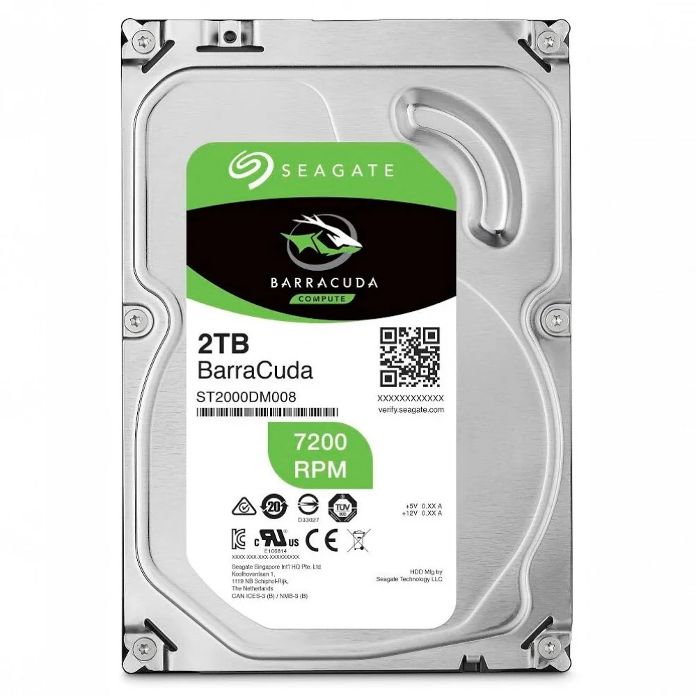 Жесткий диск Seagate Barracuda 2TB Pull (ST2000DM008)