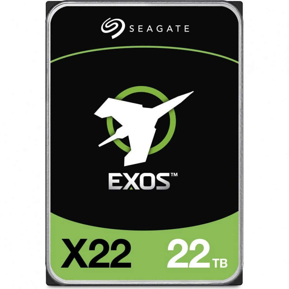 Жесткий диск/ HDD Seagate SATA3 22Tb Exos X22 7200 512Mb OFFICIAL RECERTIFIED 1 year warranty (replacement WD221KRYZ)